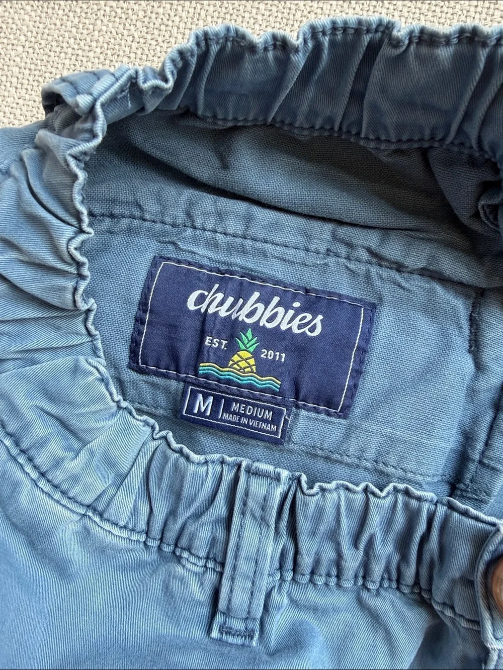 chubbies Men's Slate Blue Elastic-Waist Shorts
